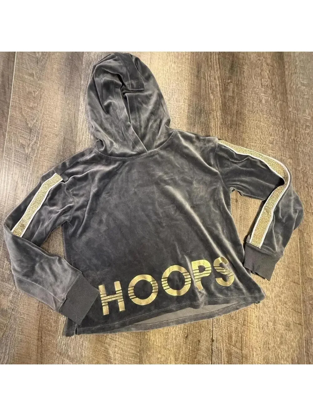Justice Kid's Grey and Black Hoody